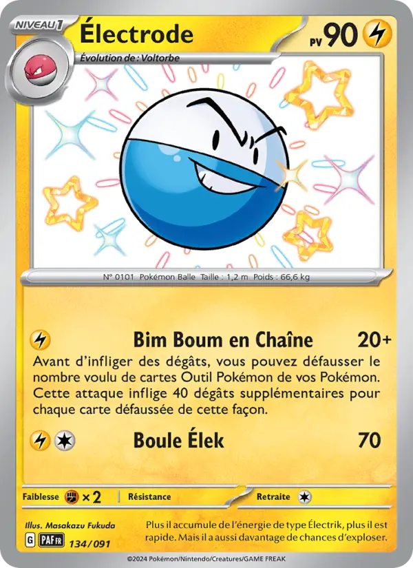 Carte Pokemon 134/091 Électrode | LorenZone