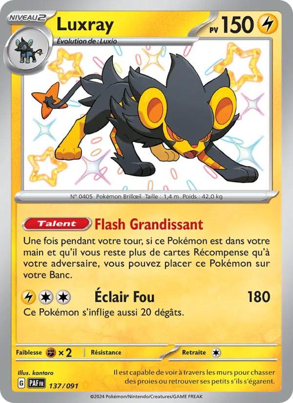 Carte Pokemon 137/091 Luxray | LorenZone