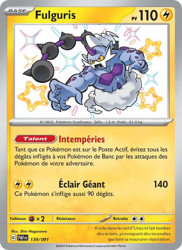 Carte Pokemon 139/091 Fulguris | LorenZone