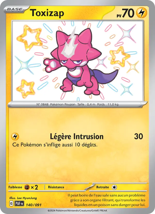 Carte Pokemon 140/091 Toxizap | LorenZone