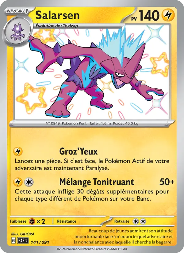 Carte Pokemon 141/091 Salarsen | LorenZone