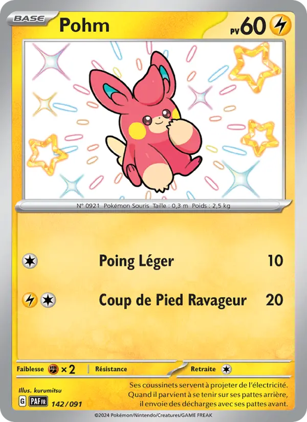 Carte Pokemon 142/091 Pohm | LorenZone