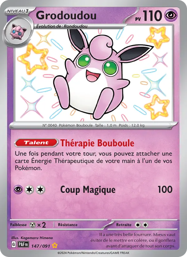 Carte Pokemon 147/091 Grodoudou | LorenZone
