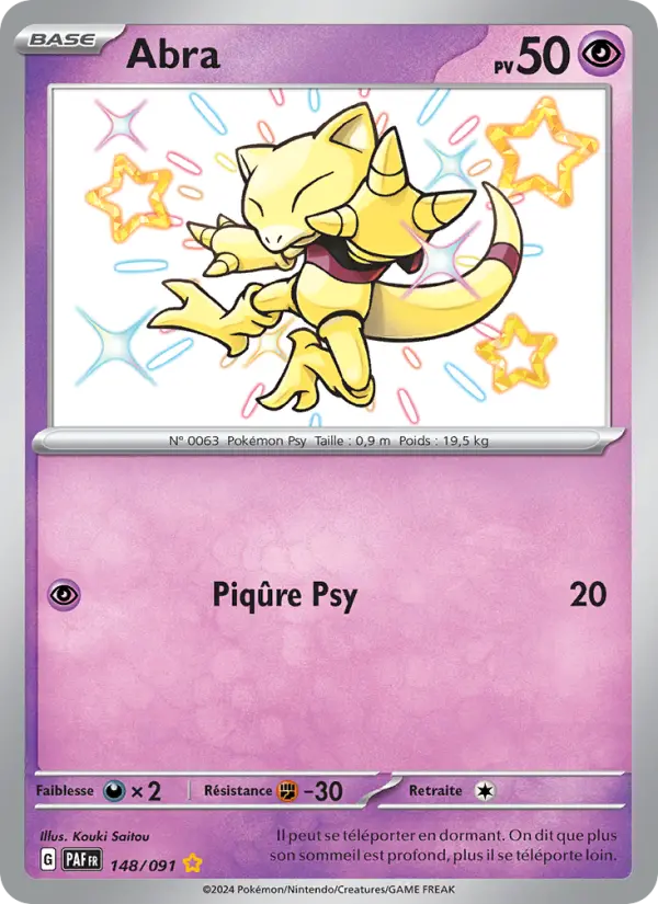 Carte Pokemon 148/091 Abra | LorenZone