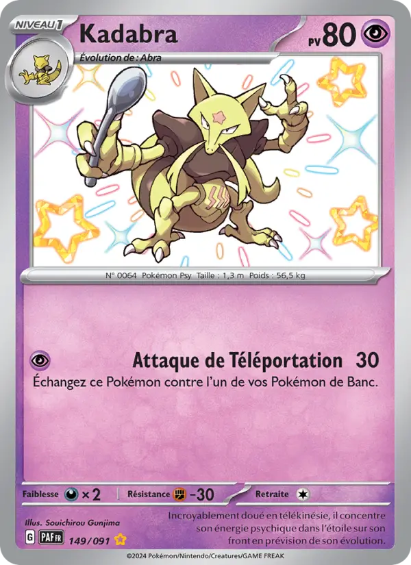 Carte Pokemon 149/091 Kadabra | LorenZone