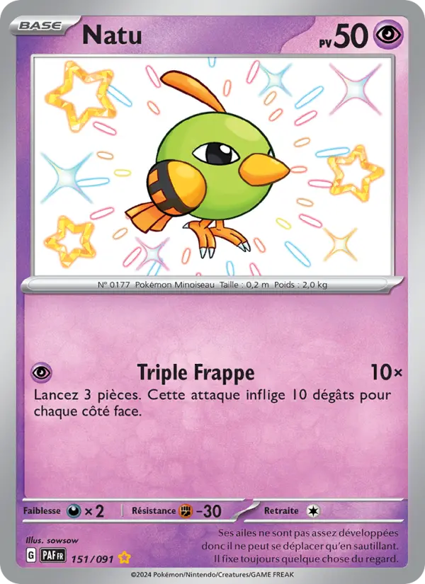 Carte Pokemon 151/091 Natu | LorenZone