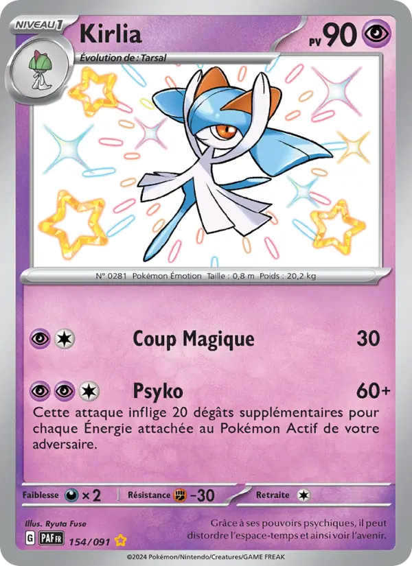 Carte Pokemon 154/091 Kirlia | LorenZone