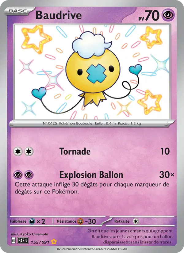 Carte Pokemon 155/091 Baudrive | LorenZone