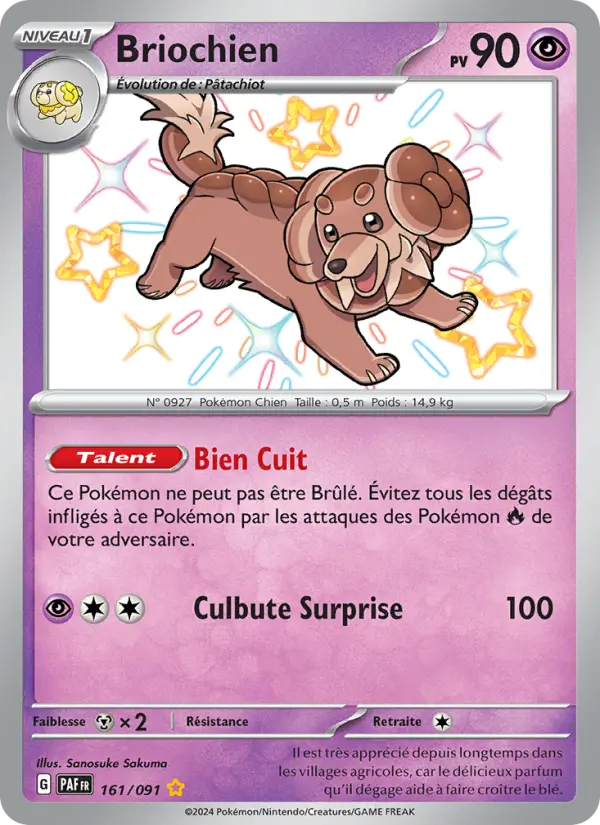 Carte Pokemon 161/091 Briochien | LorenZone