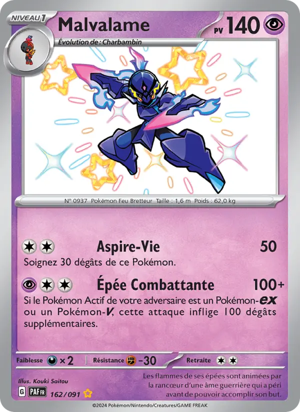 Carte Pokemon 162/091 Malvalame | LorenZone