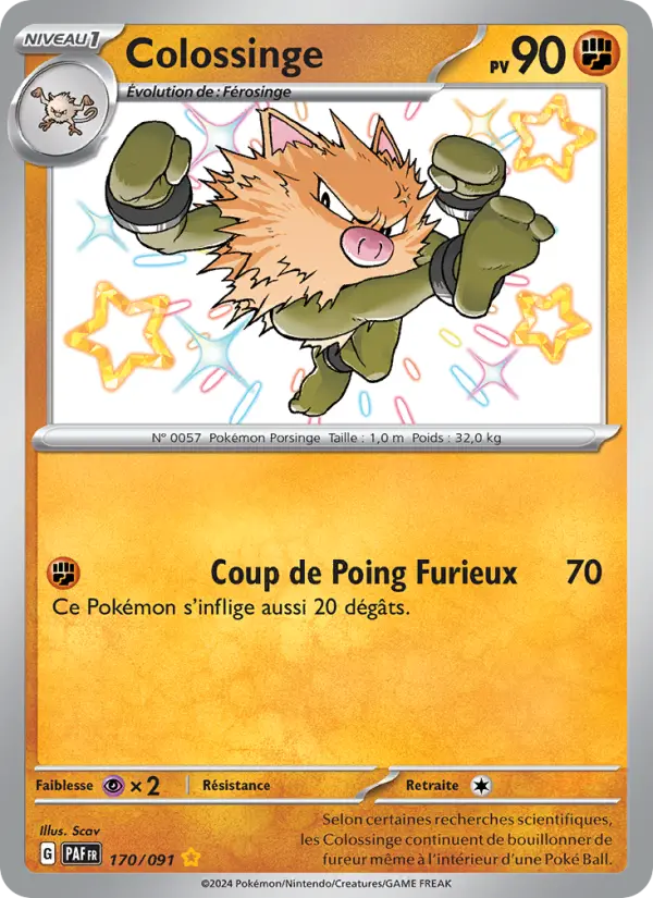 Carte Pokemon 170/091 Colossinge | LorenZone