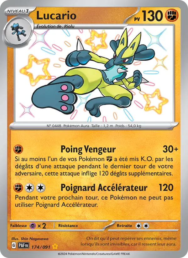 Carte Pokemon 174/091 Lucario | LorenZone
