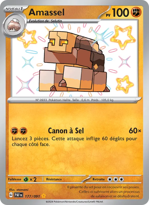 Carte Pokemon 177/091 Amassel | LorenZone