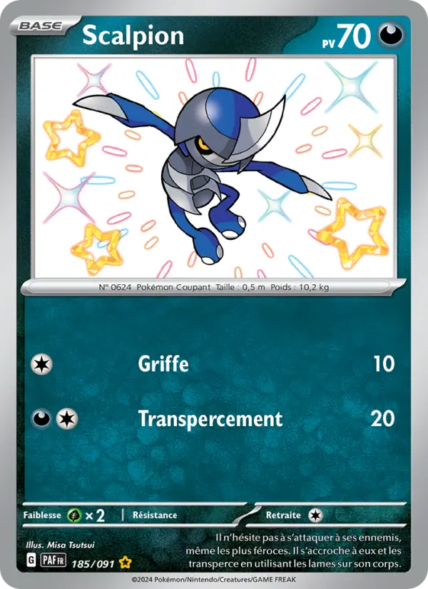 Carte Pokemon 185/091 Scalpion | LorenZone