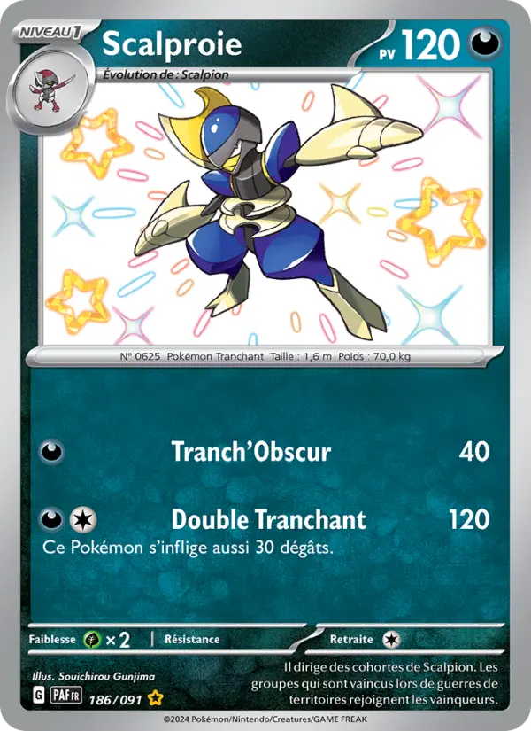 Carte Pokemon 186/091 Scalproie | LorenZone