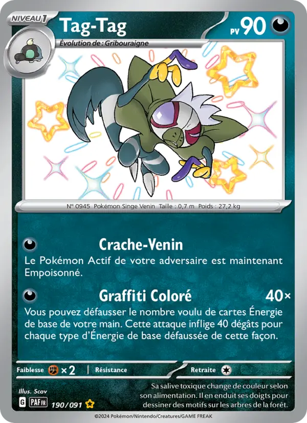 Carte Pokemon 190/091 Tag-Tag | LorenZone