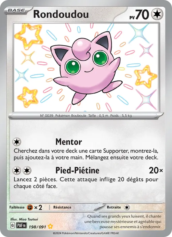 Carte Pokemon 198/091 Rondoudou | LorenZone
