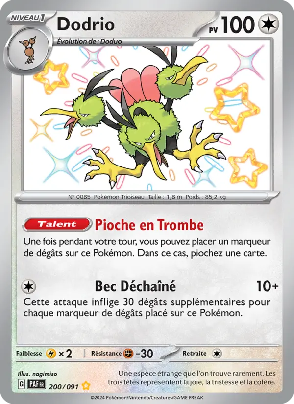 Carte Pokemon 200/091 Dodrio | LorenZone