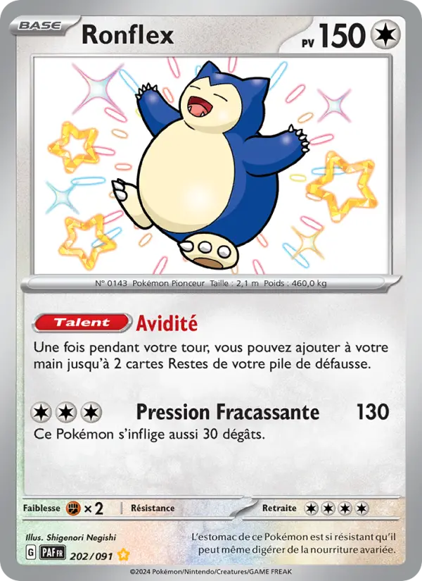Carte Pokemon 202/091 Ronflex | LorenZone