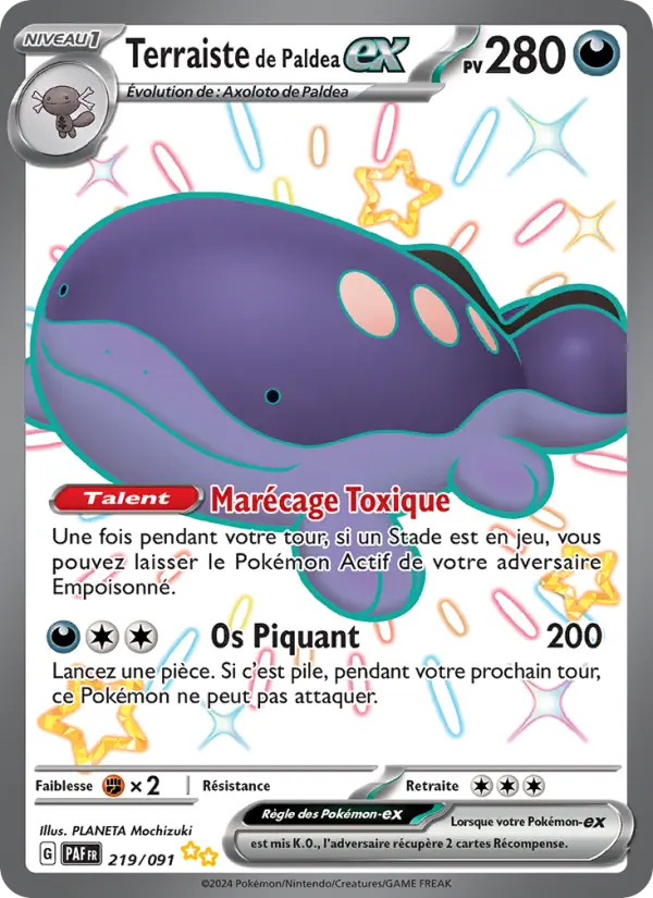 Carte Pokemon 219/091 Terraiste de Paldea-ex | LorenZone