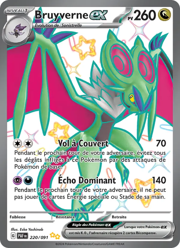 Carte Pokemon 220/091 Bruyverne-ex | LorenZone