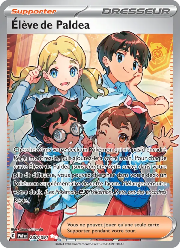 Carte Pokemon 230/091 Élève de Paldea | LorenZone