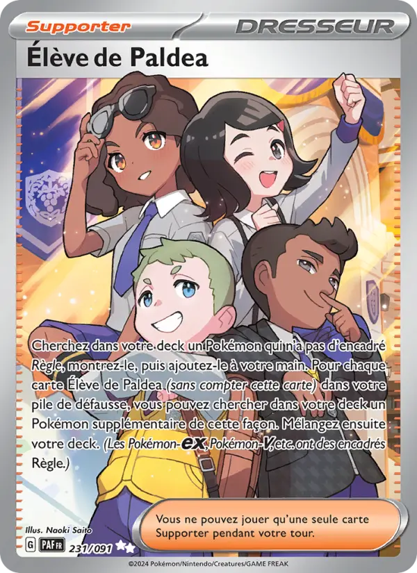 Carte Pokemon 231/091 Élève de Paldea | LorenZone
