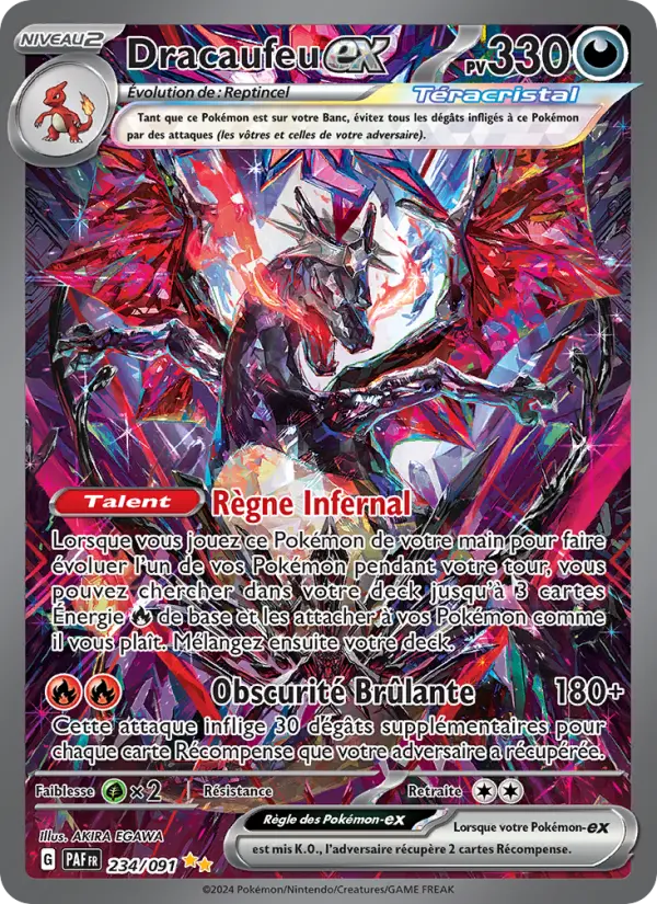 Carte Pokemon 234/091 Dracaufeu-ex Illustration Spéciale Rare | LorenZone