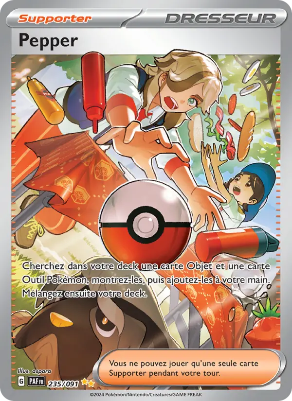 Carte Pokemon 235/091 Pepper Illustration Spéciale Rare | LorenZone
