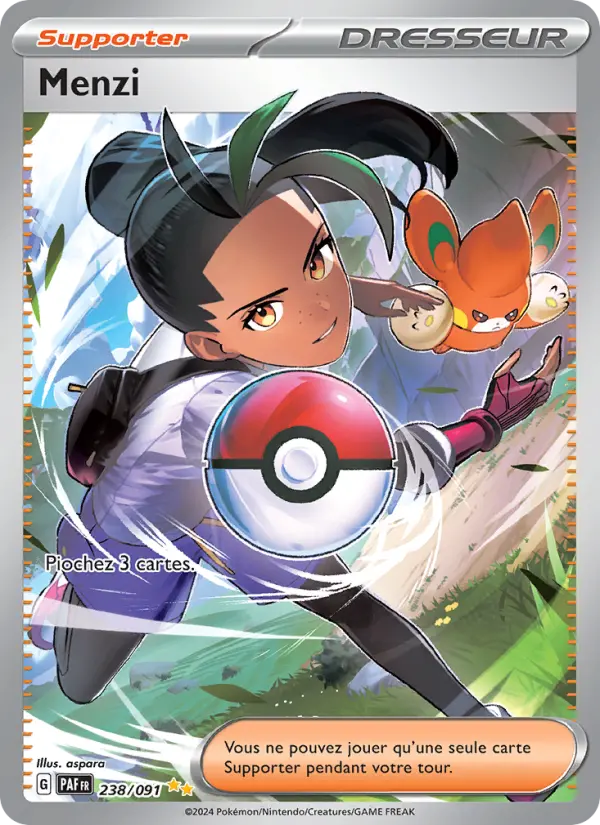 Carte Pokemon 238/091 Menzi Illustration Spéciale Rare | LorenZone