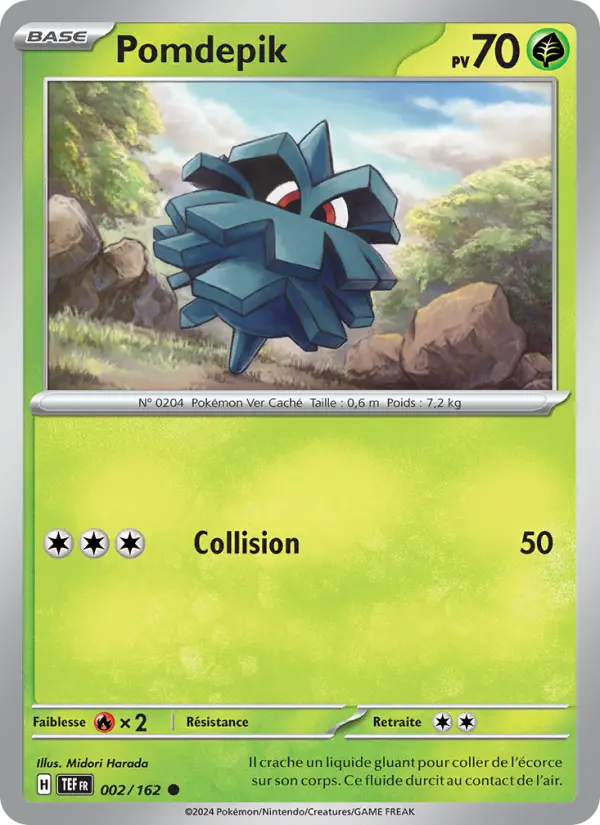 Carte Pokemon 002/162 Pomdepik Reverse | LorenZone