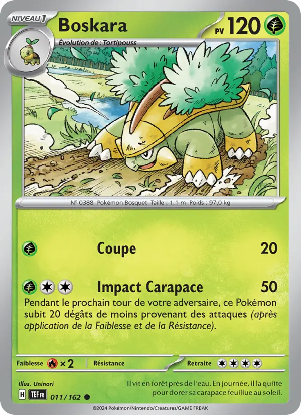Carte Pokemon 011/162 Boskara Reverse | LorenZone
