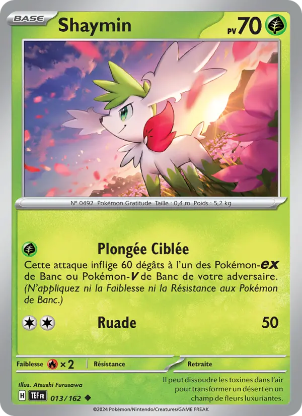 Carte Pokemon 013/162 Shaymin Reverse | LorenZone