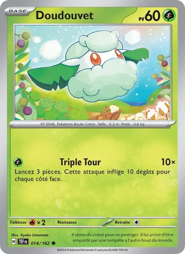 Carte Pokemon 014/162 Doudouvet Reverse | LorenZone