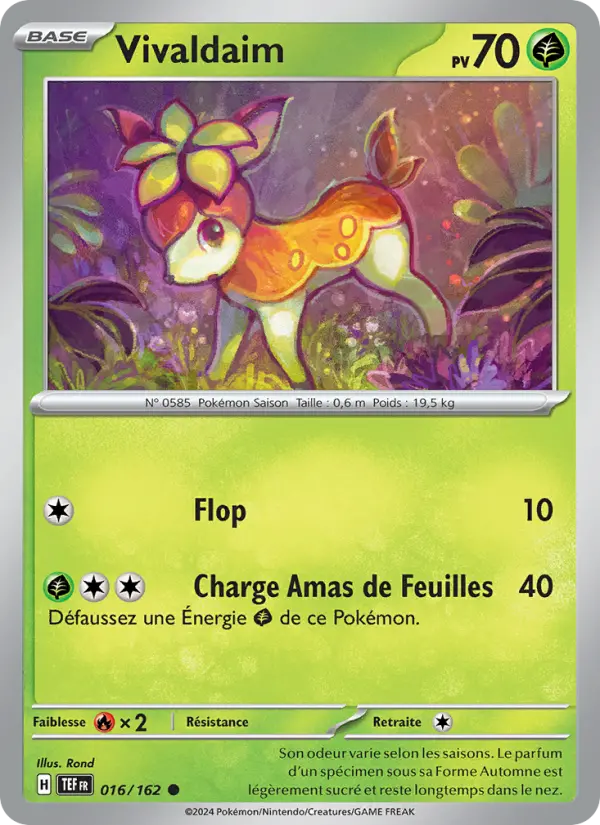 Carte Pokemon 016/162 Vivaldaim Reverse | LorenZone