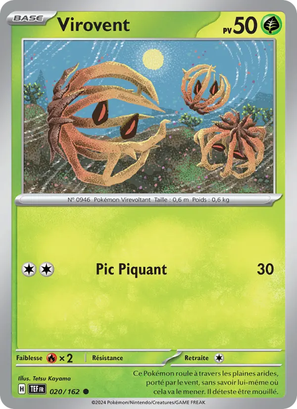 Carte Pokemon 020/162 Virovent Reverse | LorenZone