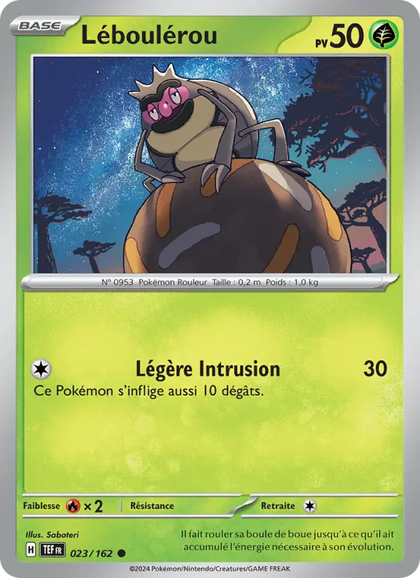 Carte Pokemon 023/162 Léboulérou Reverse | LorenZone