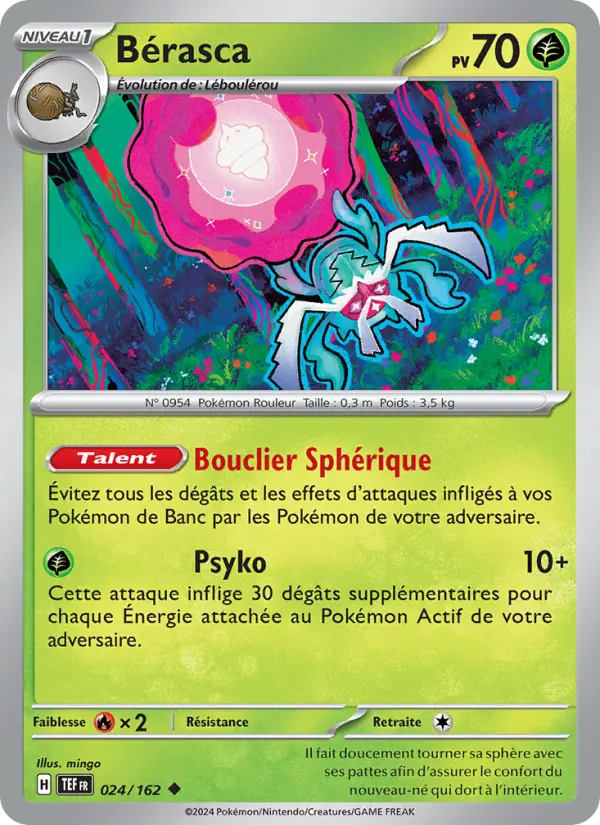 Carte Pokemon 024/162 Bérasca Reverse | LorenZone
