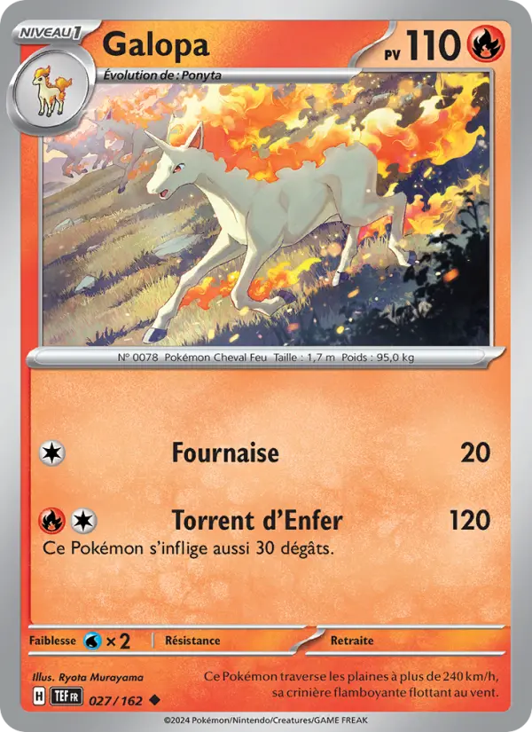 Carte Pokemon 027/162 Galopa Reverse | LorenZone