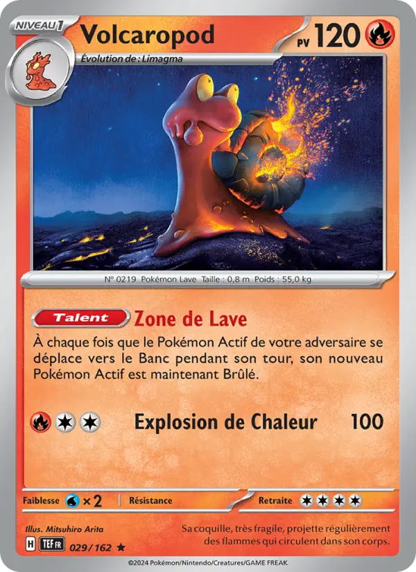 Carte Pokemon 029/162 Volcaropod Reverse | LorenZone