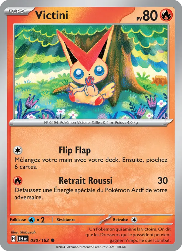 Carte Pokemon 030/162 Victini Reverse | LorenZone