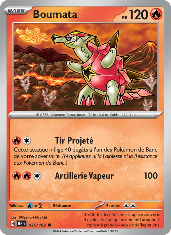 Carte Pokemon 035/162 Boumata Reverse | LorenZone