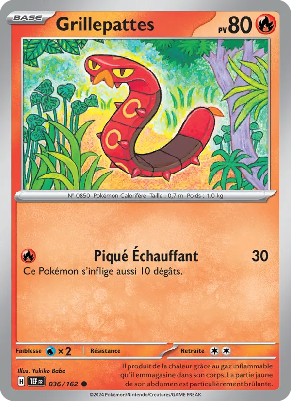 Carte Pokemon 036/162 Grillepattes Reverse | LorenZone