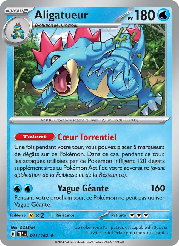 Carte Pokemon 041/162 Aligatueur Reverse | LorenZone