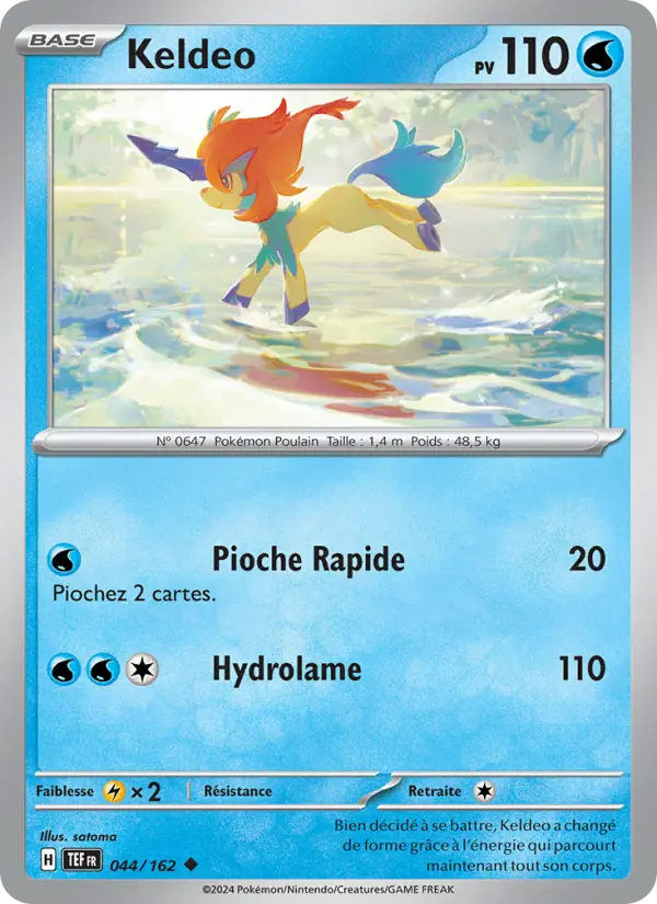 Carte Pokemon 044/162 Keldeo Reverse | LorenZone