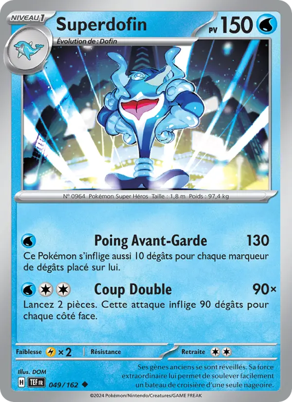 Carte Pokemon 049/162 Superdofin Reverse | LorenZone