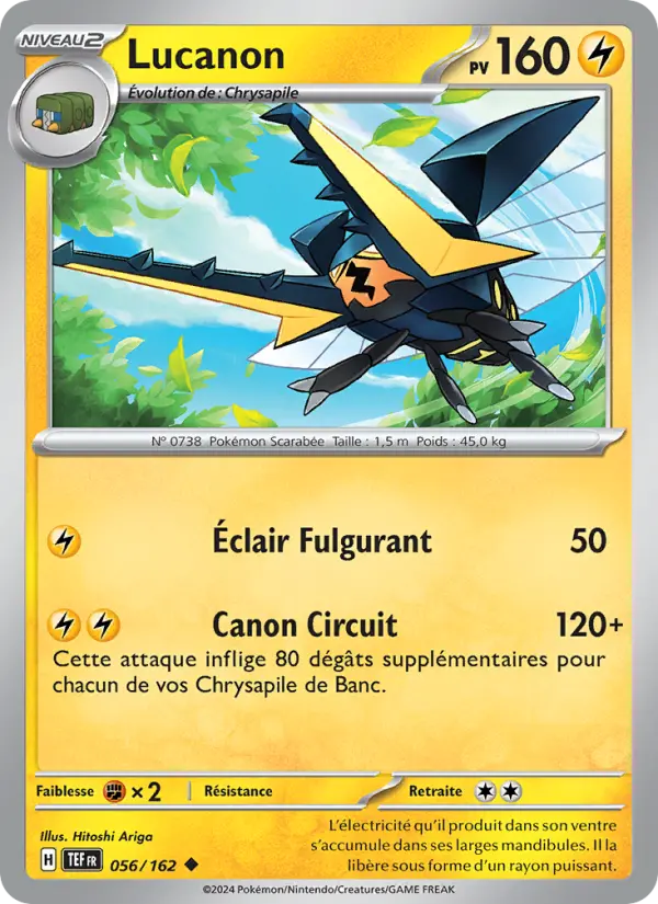 Carte Pokemon 056/162 Lucanon Reverse | LorenZone