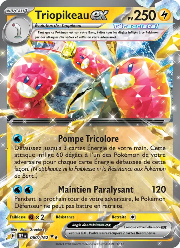 Carte Pokemon 060/162 Triopikeau-ex Holo | LorenZone