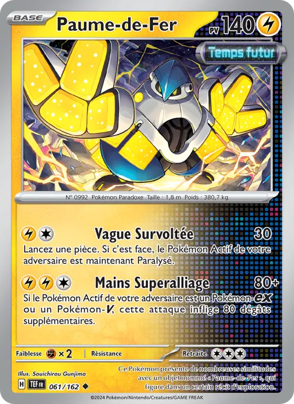 Carte Pokemon 061/162 Paume-de-Fer Reverse | LorenZone