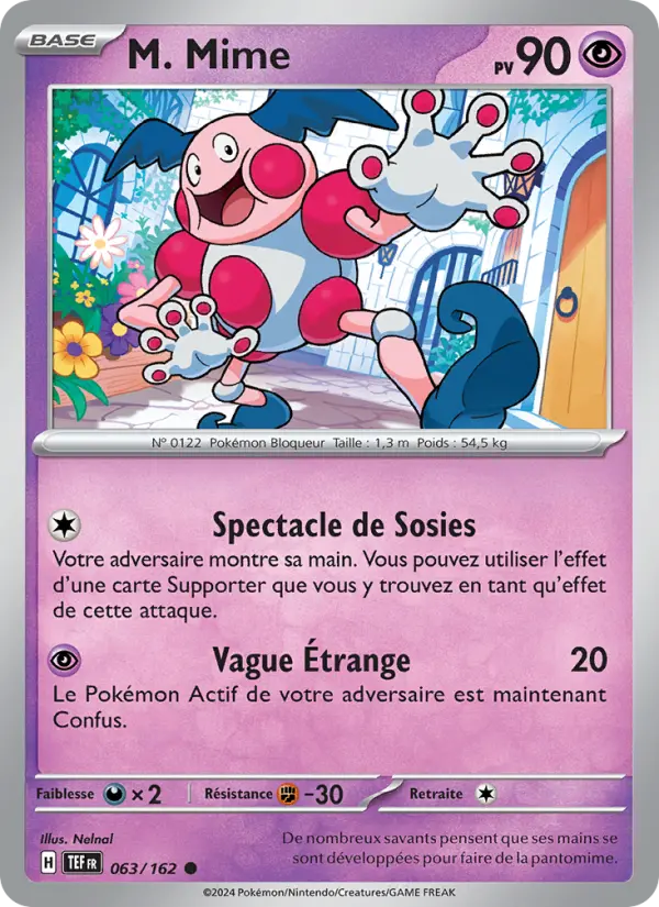 Carte Pokemon 063/162 M. Mime Reverse | LorenZone